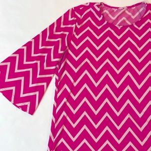 Slinky fun hot pink top